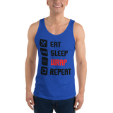 Eat, Sleep, Wrap, Repeat - Unisex Tank Top