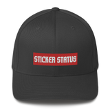 Structured Flex-Fit Embroidered Sticker Status Hat