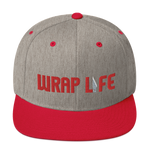 Wrap Life (red) - Embroidered Snapback