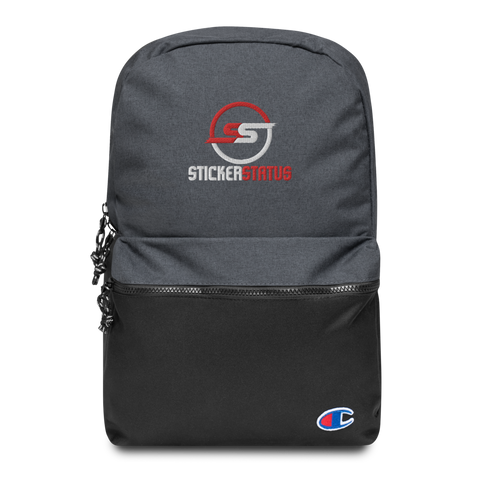 Embroidered Champion Sticker Status Backpack