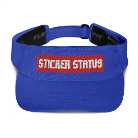 Classic Embroidered Sticker Status Visor